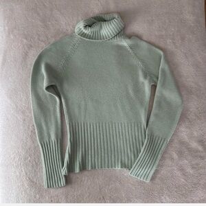 Sage Green Turtleneck Sweater